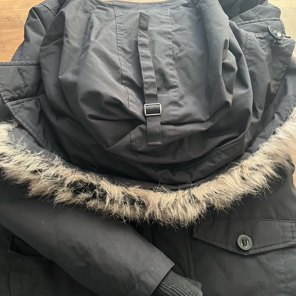 ECKO RED Women’s Black Parka Coat XL Down Filled - Picture 8 of 9